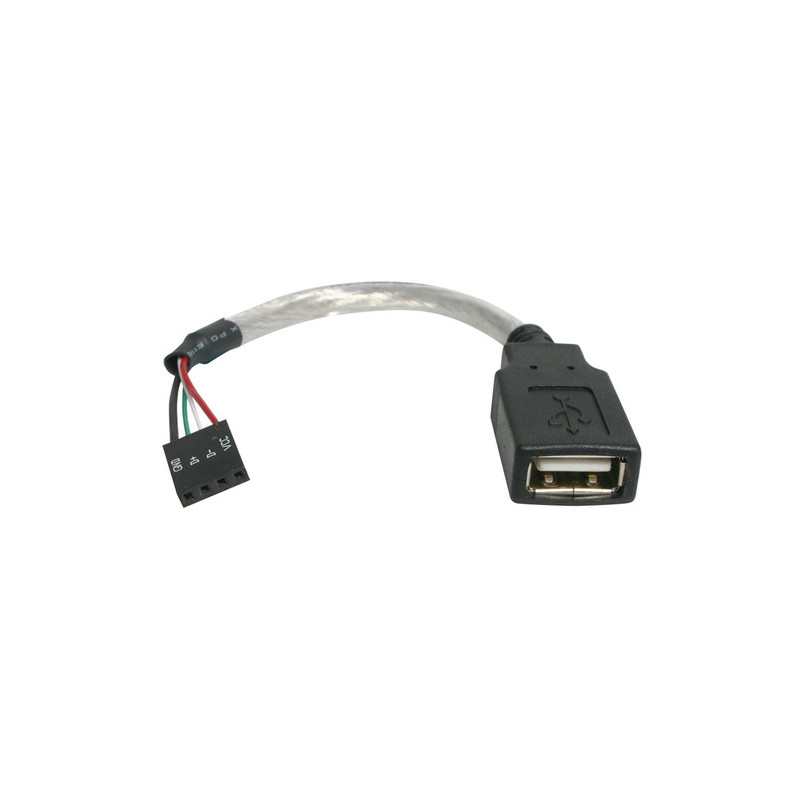 StarTech.com Cavo USB 2.0 15 cm - USB A femmina a collettore scheda madre USB 4 pin F/F