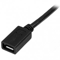 StarTech.com Cavo prolunga Micro USB maschio a femmina - Cavo di estensione micro-USB di 50cm - Nero