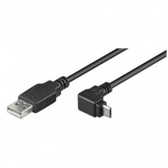 Nilox USB A - Micro-USB B, 1.8m cavo USB 1,8 m USB 2.0 Nero