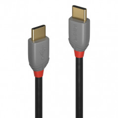 Lindy 36872 cavo USB 2 m USB 2.0 USB C Nero, Grigio