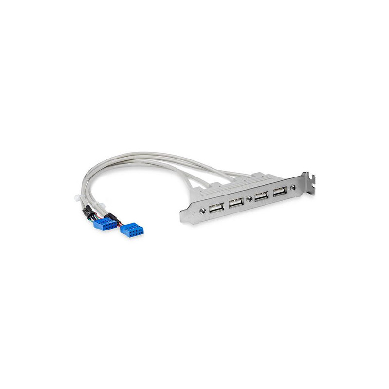 StarTech.com Adattatore piastra slot USB A femmina 4 porte