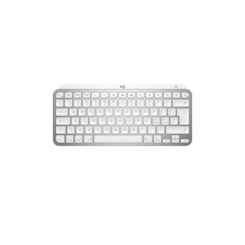 Logitech MX Keys Mini per Mac Tastiera Wireless, Minimal, Compatta, Bluetooth, Tasti Retroilluminati, USB-C, Digitazione Tattile