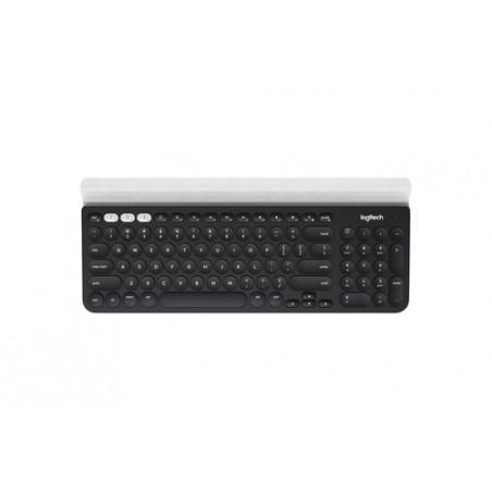 Logitech K780 Multi-Device Wireless Keyboard tastiera RF senza fili + Bluetooth QWERTY Inglese Grigio, Bianco