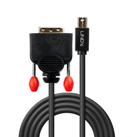 Lindy 41952 cavo e adattatore video 2 m Mini DisplayPort DVI-D Nero