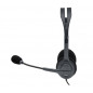 Logitech Stereo Headset H110 Auricolare Cablato A Padiglione Ufficio Grigio