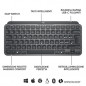 Logitech MX Keys Mini Tastiera Illuminata Wireless, Minimal, Compatta, Bluetooth, Retroilluminata, USB-C, Compatibile con Apple 