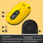 Logitech POP Mouse Wireless con Emoji personalizzabili, Tecnologia SilentTouch, Precisione e Velocità, Design Compatto, Bluetoo