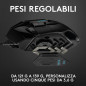 Logitech G Logitech G502 Mouse Gaming HERO Prestazioni Elevate, Sensore HERO 25K, 25600 DPI, RGB, Pesi Regolabili, 11 Pulsanti P