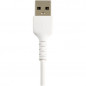 StarTech.com Cavo da USB-A a Lightning da 15cm bianco - Robusto e resistente cavo di alimentazione/sincronizzazione in fibra ara