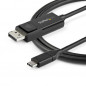 StarTech.com Cavo adattatore da USB C a DisplayPort 1.2 da 2m - Cavo video bidirezionale da DP a USB-C o USB-C a DP 4K 60Hz - HB