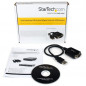 StarTech.com Cavo Adattatore USB 2.0 a Seriale RS232 DB9 con interfaccia COM - Adattatore professionale USB a DB9 / RS232 ad 1 p
