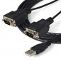 StarTech.com Cavo adattatore RS-232 USB FTDI a seriale 2 porta, con interfaccia COM