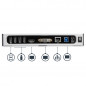 StarTech.com Docking Station USB 3.0 - Laptop Dock per doppio monitor con HDMI e DVI/VGA Video - Hub a 6 porte USB 3.1 Gen 1 5Gb
