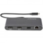 StarTech.com Thunderbolt 3 Mini Dock - Docking Station TB3 portatile per doppio monitor DisplayPort 4K 60Hz - 1x USB-A (3.2) & G