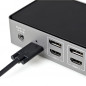 StarTech.com USB-C e USB-A Dock - Docking station universale triplo monitor DisplayPort e HDMI 4K 60Hz - 85W Power Delivery, Hub