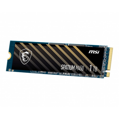 MSI SPATIUM M450 PCIe 4.0 NVMe M.2 1TB 1000 GB PCI Express 4.0 3D NAND
