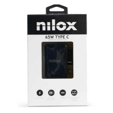 Nilox NXCARUSBC65 adattatore e invertitore Universale 65 W Nero