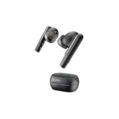 Poly Voyager Free 60+ UC M Carbon Black Earbuds +BT700 USB-A Adapter +Touchscreen Charge Case