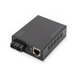 Digitus Convertitore multimediale Gigabit PoE , RJ45 / SC, MM, PSE