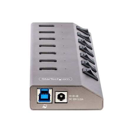 StarTech.com 7-Port Self-Powered USB-C Hub with Individual On/Off Switches, USB 3.0 5Gbps Expansion Hub w/Power Supply, Desktop/