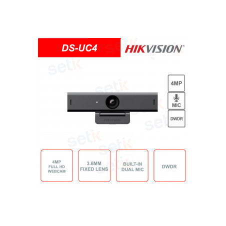 HIKVISION WEBCAM  2K CMOS SENSOR, AUTO FOCUS, BUILT-IN MIC, USB 2.0, 2560X1440, FIXED LENS
