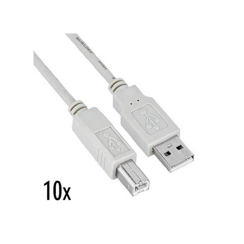 Nilox NX090301135 cavo USB 1,8 m USB 2.0 USB A USB B Bianco