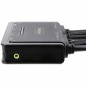 2-Port Dual-Monitor Cable KVM Switch