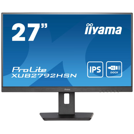 iiyama ProLite XUB2792HSN-B5 - Monitor a LED - 27" - 1920 x 1080 Full HD (1080p) @ 75 Hz - IPS - 250 cd/m - 1000:1 - 4 ms - HDMI