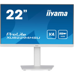 iiyama ProLite XUB2294HSU-W2 - Monitor a LED - 22" (21.5" visualizzabile) - 1920 x 1080 Full HD (1080p) @ 75 Hz - VA - 250 cd/m 
