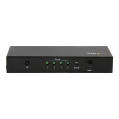 StarTech.com Switch HDMI a 4 porte - Commutatore HDMI 4x1 - Ultra HD 4k 60Hz - Selettore video/audio - 4 x HDMI - desktop - per 