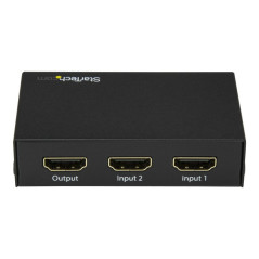 StarTech.com Switch HDMI a 2 porte - Commutatore HDMI 2x1 - Ultra HD 4k 60Hz - Selettore video/audio - 2 x HDMI - desktop - per 