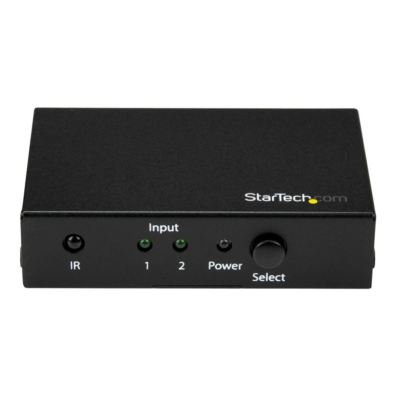 StarTech.com Switch HDMI a 2 porte - Commutatore HDMI 2x1 - Ultra HD 4k 60Hz - Selettore video/audio - 2 x HDMI - desktop - per 