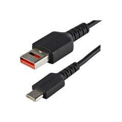 StarTech.com Cavo di ricarica USB C sicuro da 1 m - Cavo di sola alimentazione da USB-A a USB type C con blocco dati - Cavo cari