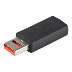 StarTech.com Adattatore USB maschio /femmina con ricarica sicura grazie al blocco dati - Caricatore USB tipo A con Data Blocker 
