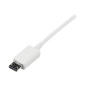 StarTech.com Cavo micro USB bianco 0,5 m - A a Micro B