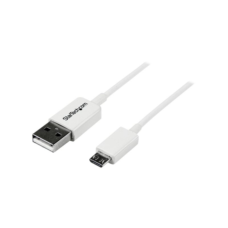 StarTech.com Cavo micro USB bianco 0,5 m - A a Micro B