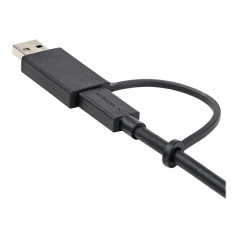 StarTech.com Cavo USB-C da 1 m con adattatore Dongle USB-A - Cavo ibrido 2-in-1 USB tipo C con USB-A - Da USB-C a USB-C (10Gbps/