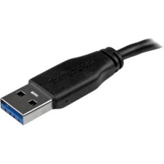 StarTech.com Cavo USB 3.0 Tipo A a Micro B slim - Connettore USB3.0 A a Micro B slim SuperSpeed M/M - 15cm
