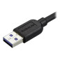 StarTech.com USB3AU2MLS cavo USB 2 m USB 3.2 Gen 1 (3.1 Gen 1) USB A Micro-USB B Nero