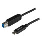 StarTech.com USB31CB1M cavo USB 1 m USB 3.2 Gen 2 (3.1 Gen 2) USB C USB B Nero