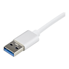 StarTech.com Adattatore di rete da USB 3.0 a RJ45 Gigabit Ethernet - Argento -Design elegante -Supporto driver nativo (USB31000S