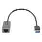 StarTech.com Adattatore USB Ethernet, Convertitore USB 3.0 a Ethernet 10/100/1000 Gigabit per Laptop, Cavo integrato 30 cm, Adat