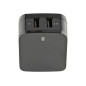 StarTech.com Caricabatterie da Muro a doppia porta x2 USB ad alta potenza ( 17W / 3.4 Amp ) con prese da viaggio (Internazionale