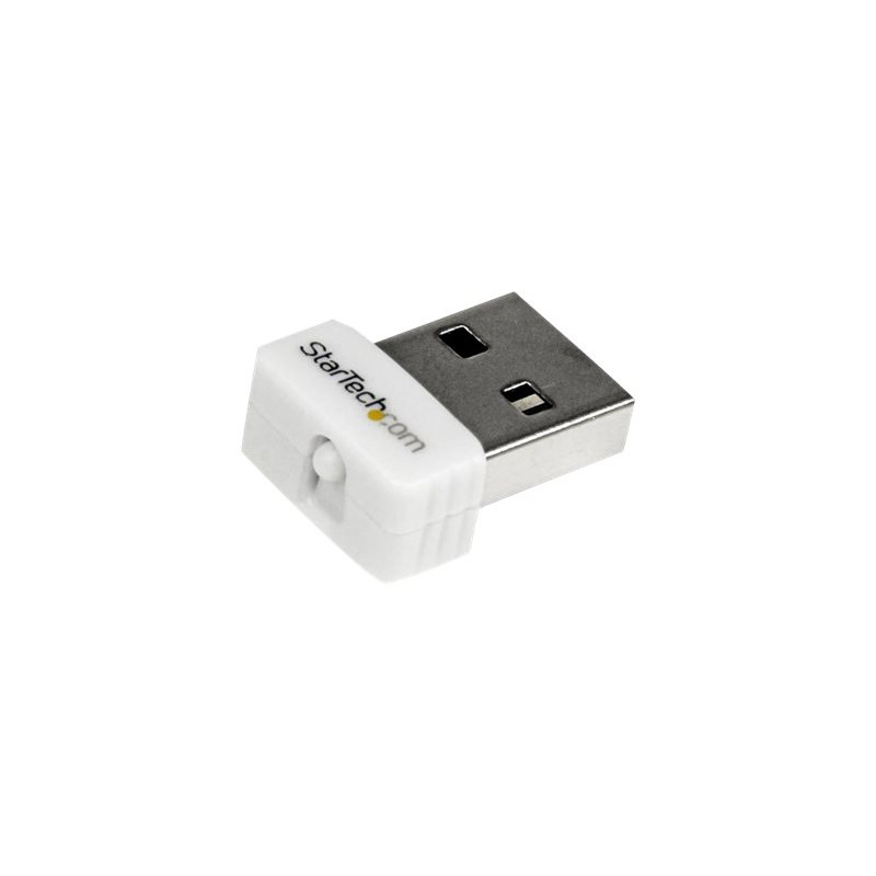 StarTech.com Adattatore di rete wireless N mini USB 150 Mbps - Adattatore WiFi USB 802.11n/g 1T1R - Bianco - Wireless NIC (USB15