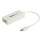 StarTech.com Adattatore Ethernet USB C con porta USB A - Adattatore di rete NIC USB 3.0/USB 3.1 Tipo C a RJ45 - Convertitore USB