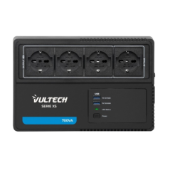 VULTECH UPS 700VA XS LINE INTERACTIVE CON ONDA PSEUDOSINUOSIDALE 2 USB CON SOFTWARE