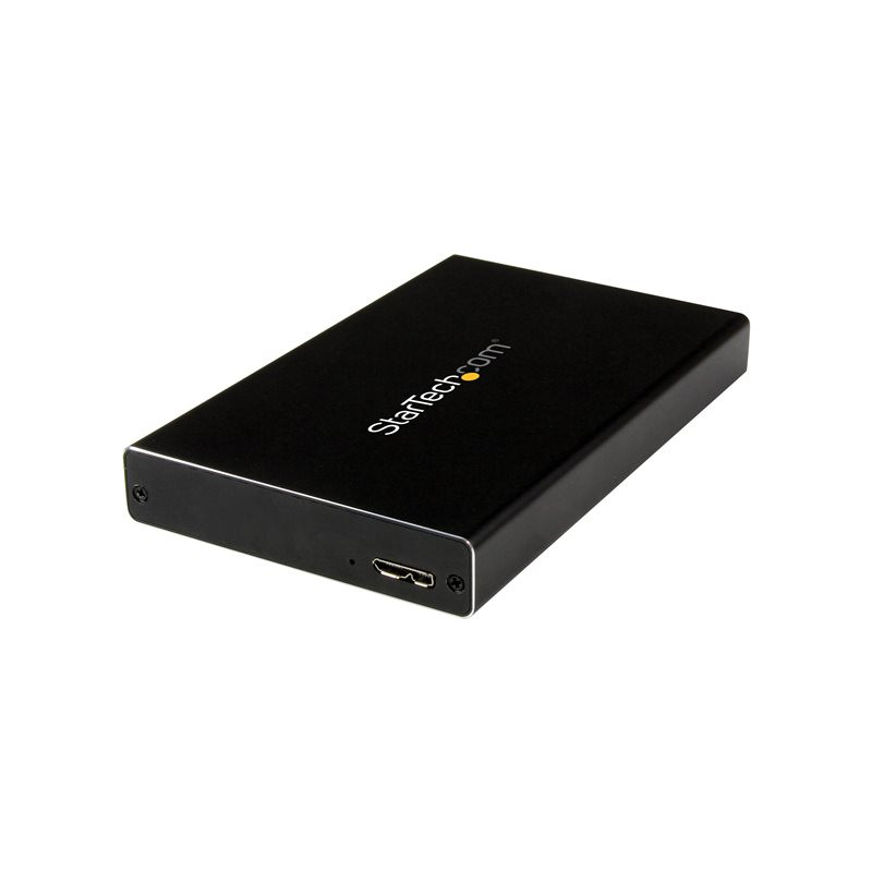 StarTech.com Box Esterno Universale per disco rigido SATA III da 2,5" USB 3.0 - Case SSD/HDD portabile SATA 6 Gbps - supporto UA