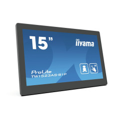 iiyama ProLite TW1523AS-B1P - Monitor a LED - 15.6" - fisso - touchscreen - 1920 x 1080 Full HD (1080p) - IPS - 450 cd/m - 1000: