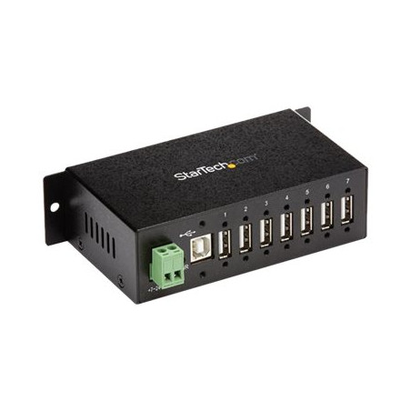 StarTech.com Hub USB industriale a 7 porte, predisposto per il montaggio
