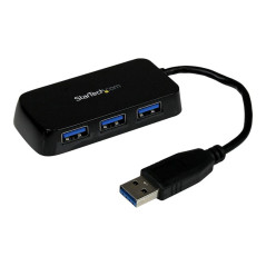 StarTech.com Hub Mini USB 3.0 SuperSpeed a 4 porte portatile - Nero